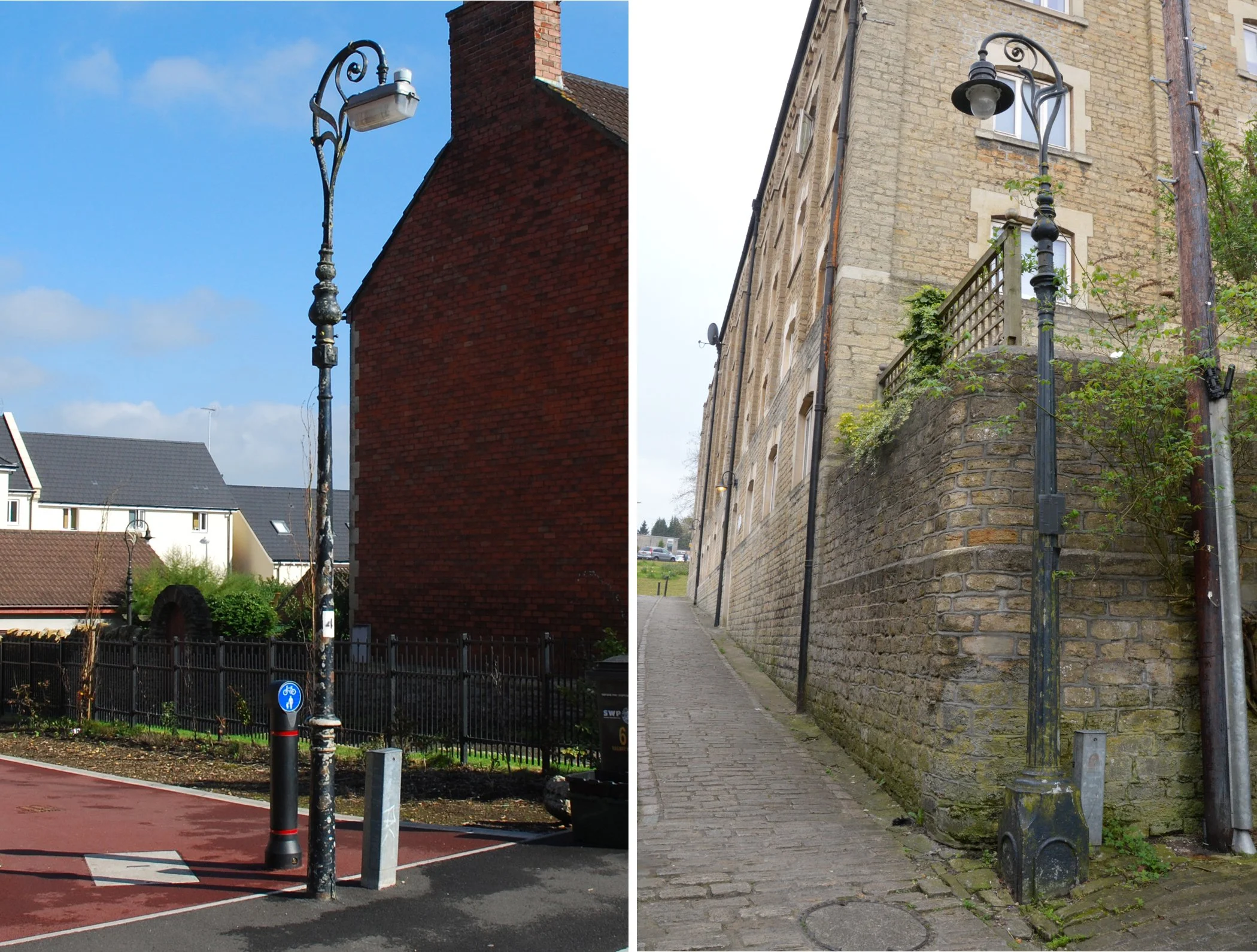  GARSTON ROAD & GENTLE STREET 
Left pic: standing proudly amongst all the new houses in Garston Road. Right pic: nearly at the top of Gentle Street.
