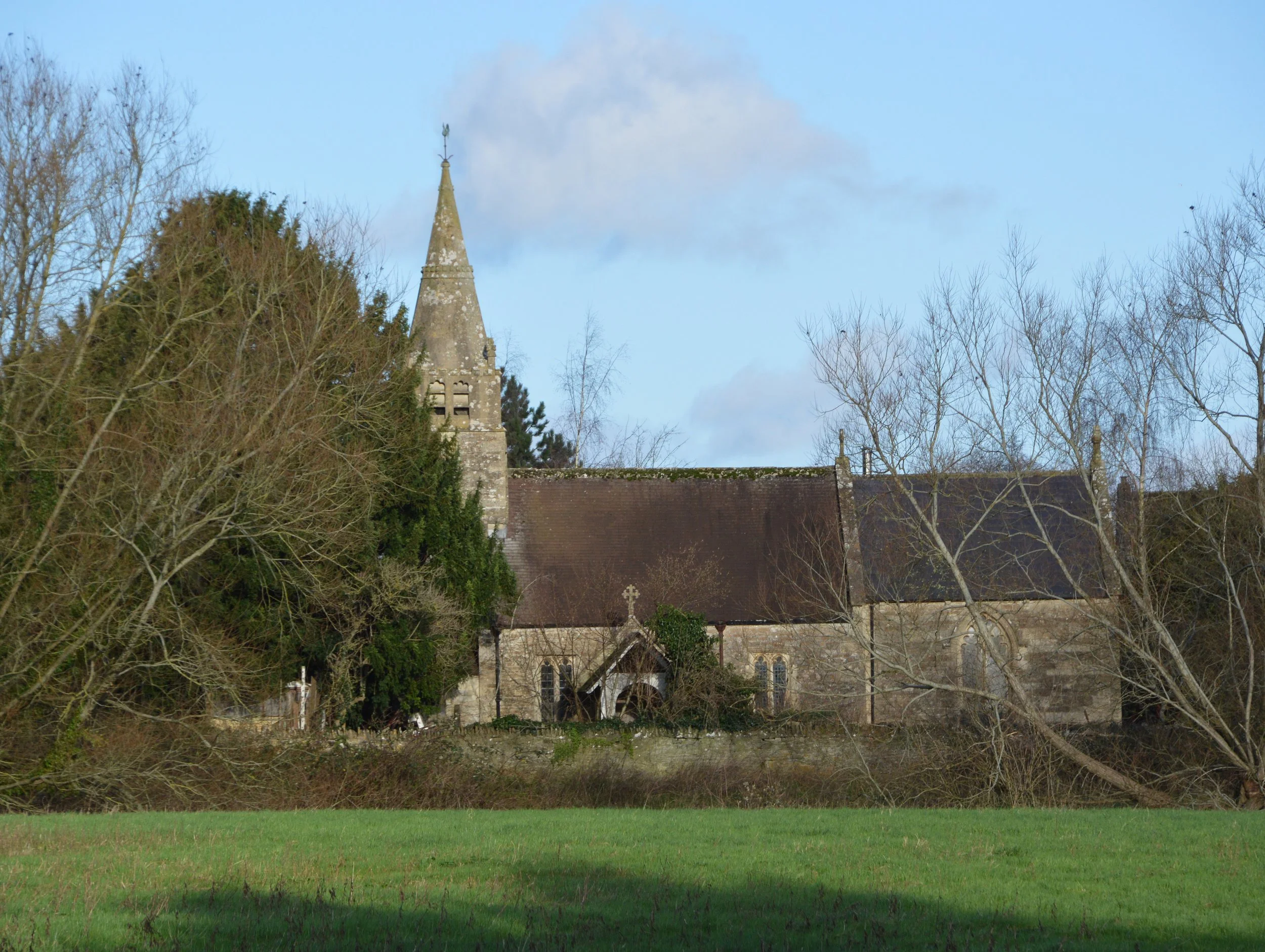  WOOLVERTON CHURCH -  
The former Church of St Lawrence at Woolverton dates from the 14th century and was declared redundant in 1995. It is now a private dwelling.
