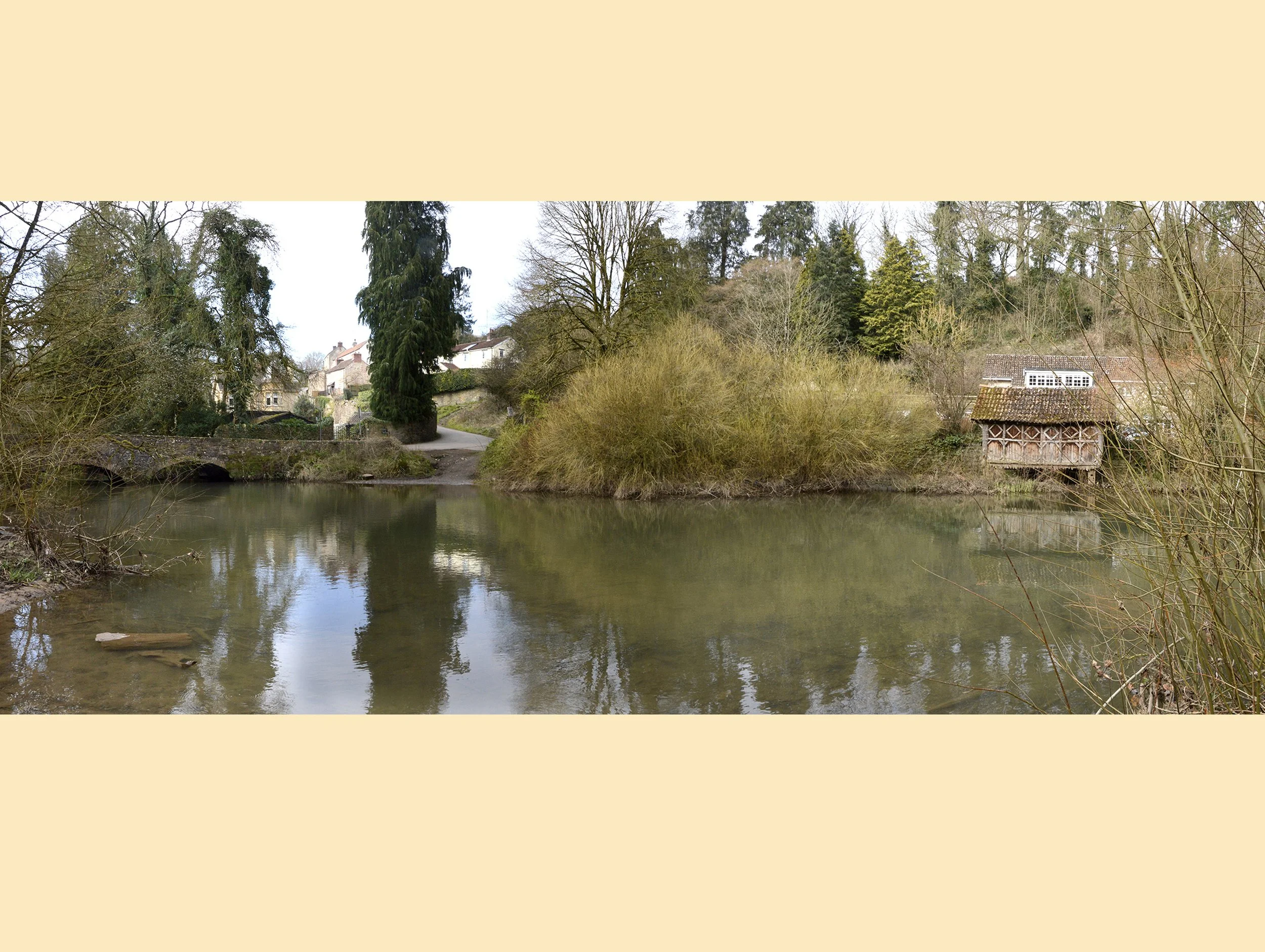  GREAT ELM (which includes HAPSFORD) -  
Great Elm, originally known as Elm, is a small parish 3 miles north-west of Frome. It is pleasantly situated on the edge of a woody vale, a stream running through the valley and by its side the winding road to