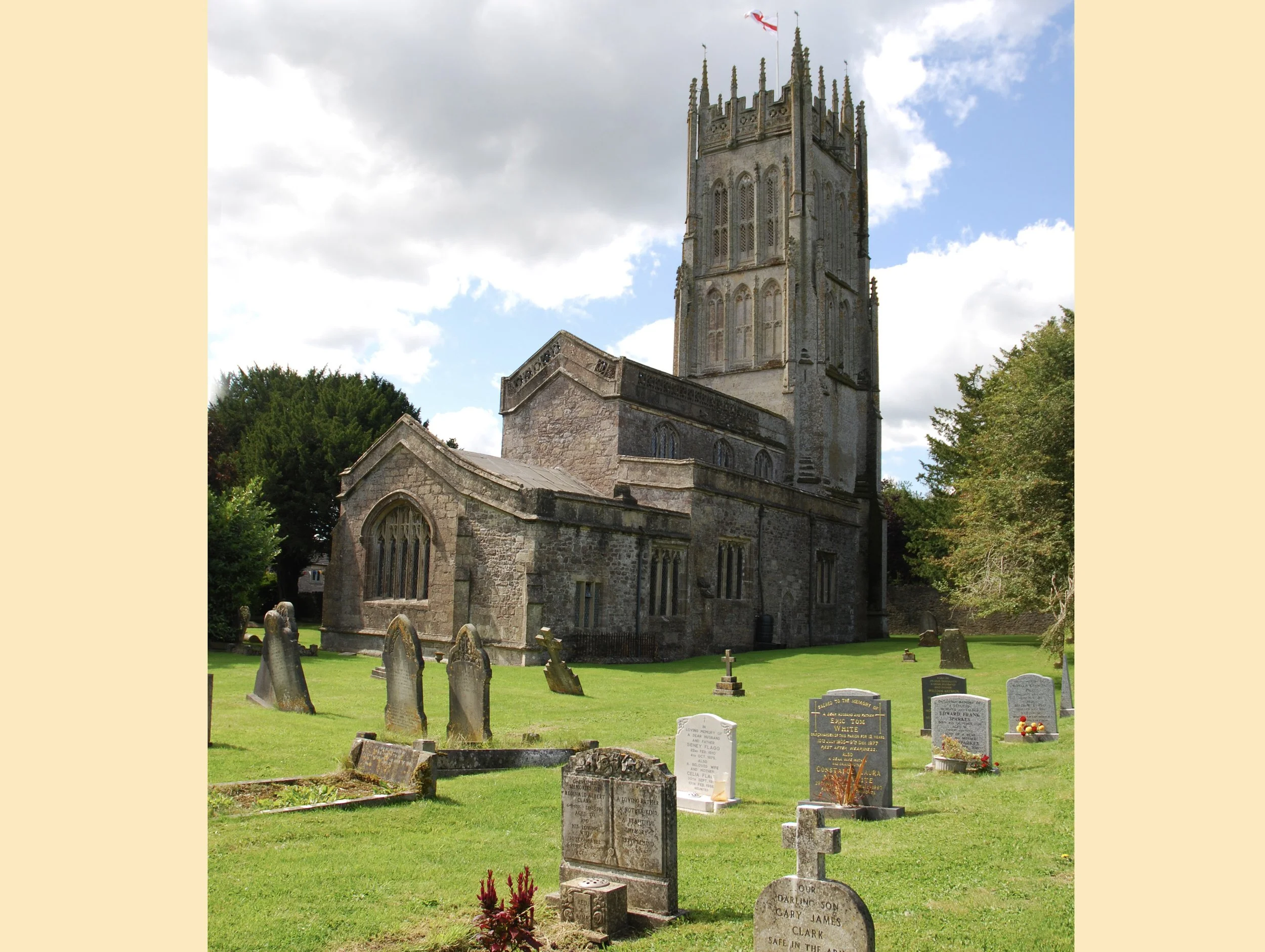  LEIGH-UPON-MENDIP -  
Leigh-upon-Mendip is a parish and village 3.5 miles north-east from Cranmore and 6 miles east-northeast from Shepton Mallet, in the Frome division of the county. The parish, situated 884 feet above the level of the sea, is cons