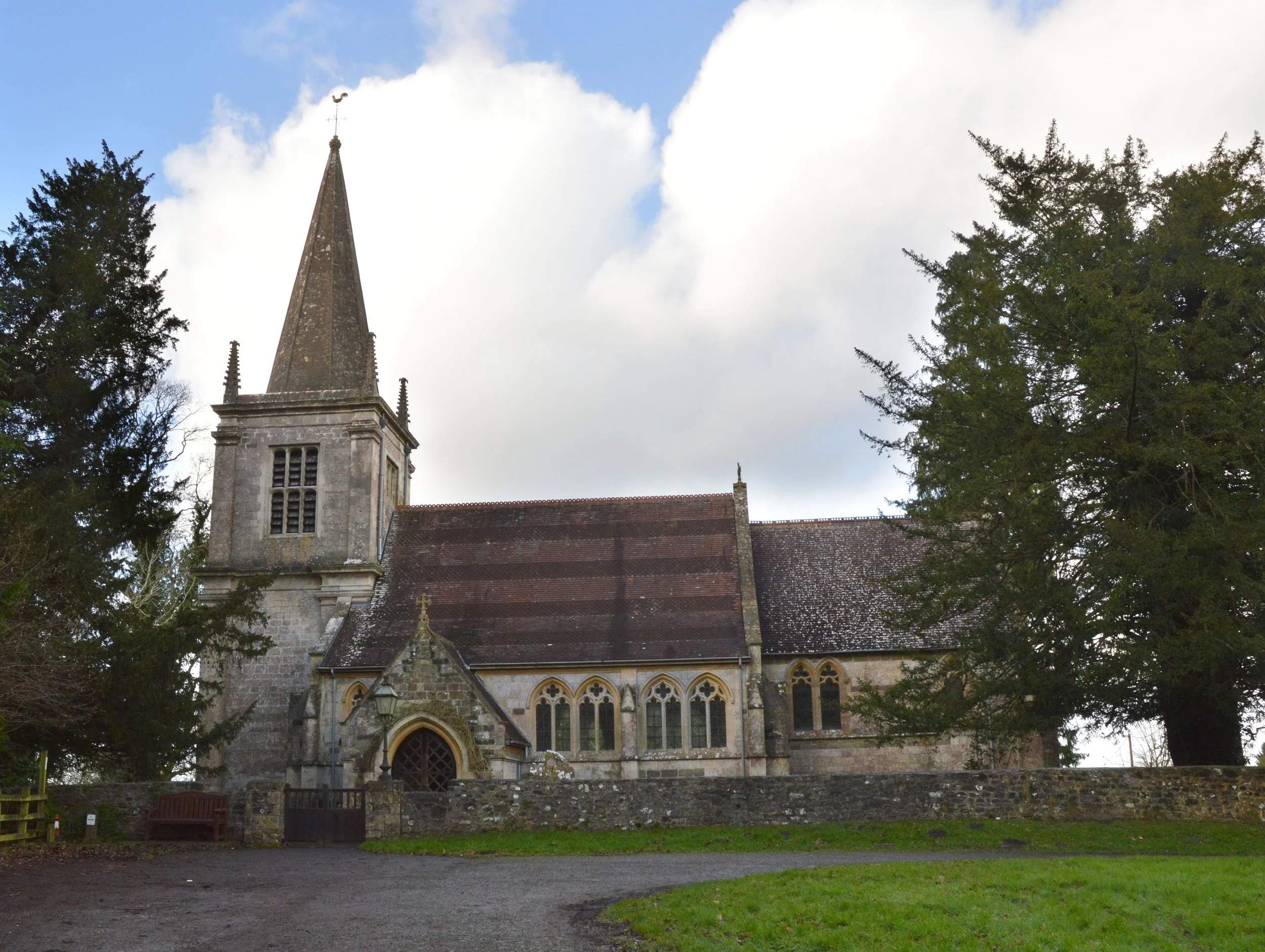  WOODLANDS CHURCH -  
St Katherine’s Church at East Woodlands was built in 1712 at the instigation of Thomas first Viscount Weymouth. The vicar of St John’s Church Frome was vicar of Woodlands from 1714 until 1872 when St Katherine’s became a separat