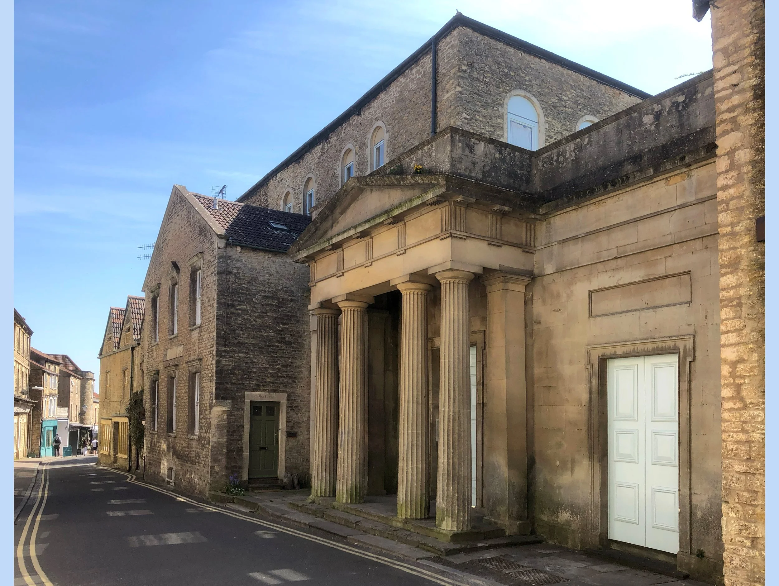  BADCOX BAPTIST CHURCH 
The original church was built in 1711 but was later demolished and the existing building was built in 1814. The church was closed in 1962 and is now residential flats.
