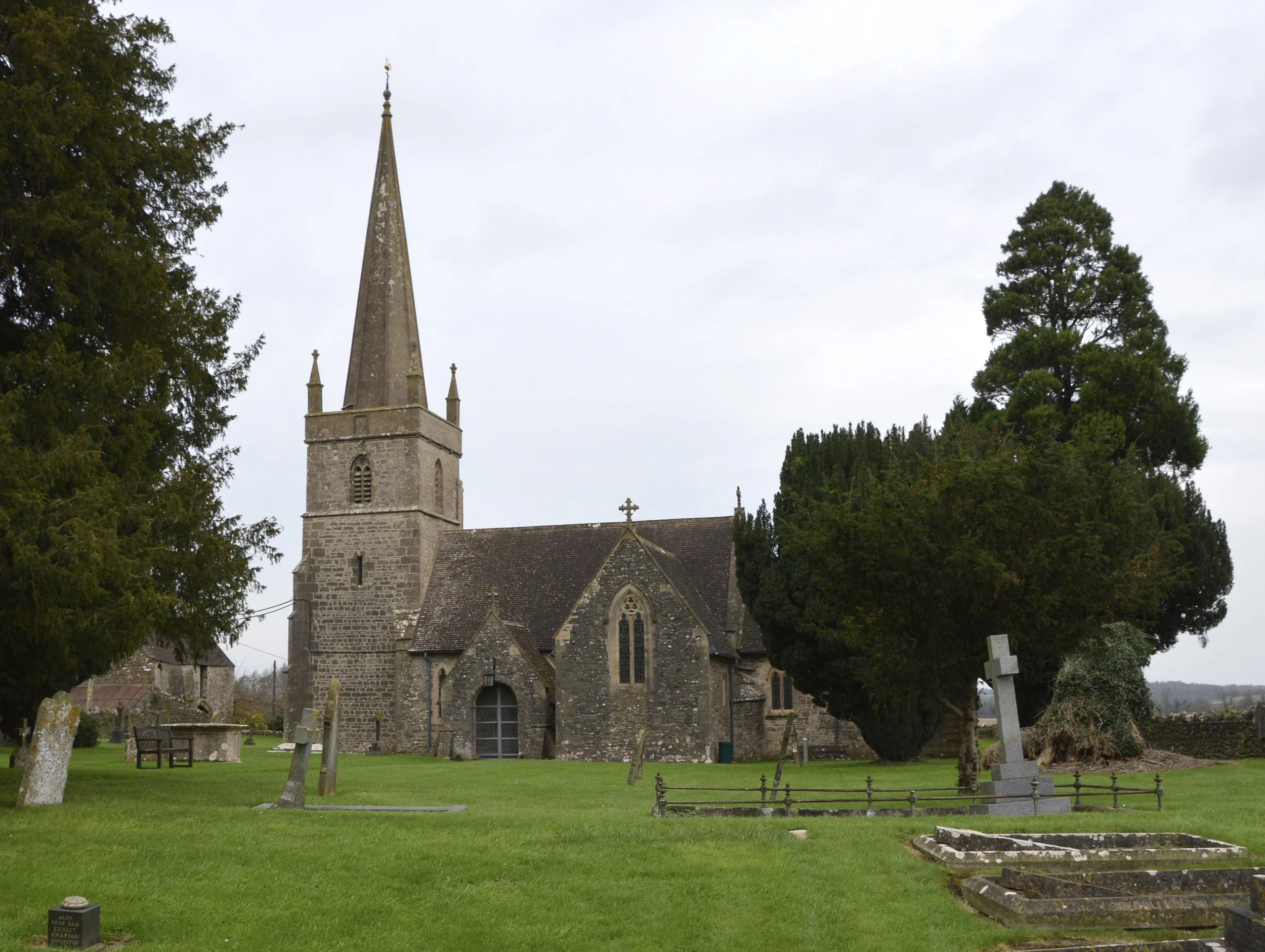  WHATLEY -  
Whatley is a parish and village, on the Bath and Wells Road, on high ground, in a pleasant dry situation, diversified with hill and dale, 3 miles west from Frome in the Frome division of the county. The church, dedicated to St. George, i