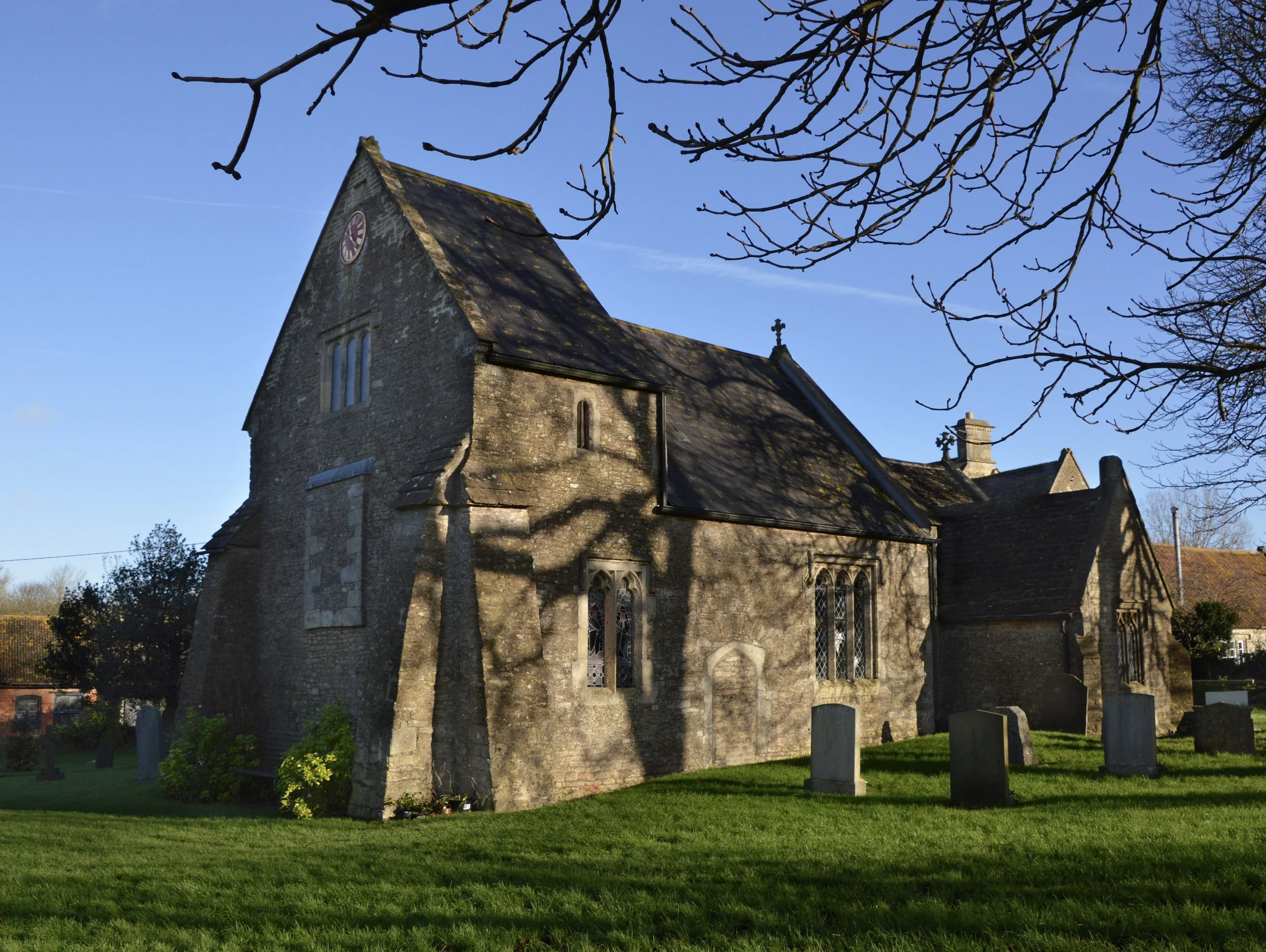  LAVERTON -  
Laverton is a parish and village, 1 mile west from the Frome and Bath Road, 4.5 miles north from Frome station in the Frome division of the county. The church of the Blessed Virgin Mary is a small building of stone in the Gothic style o