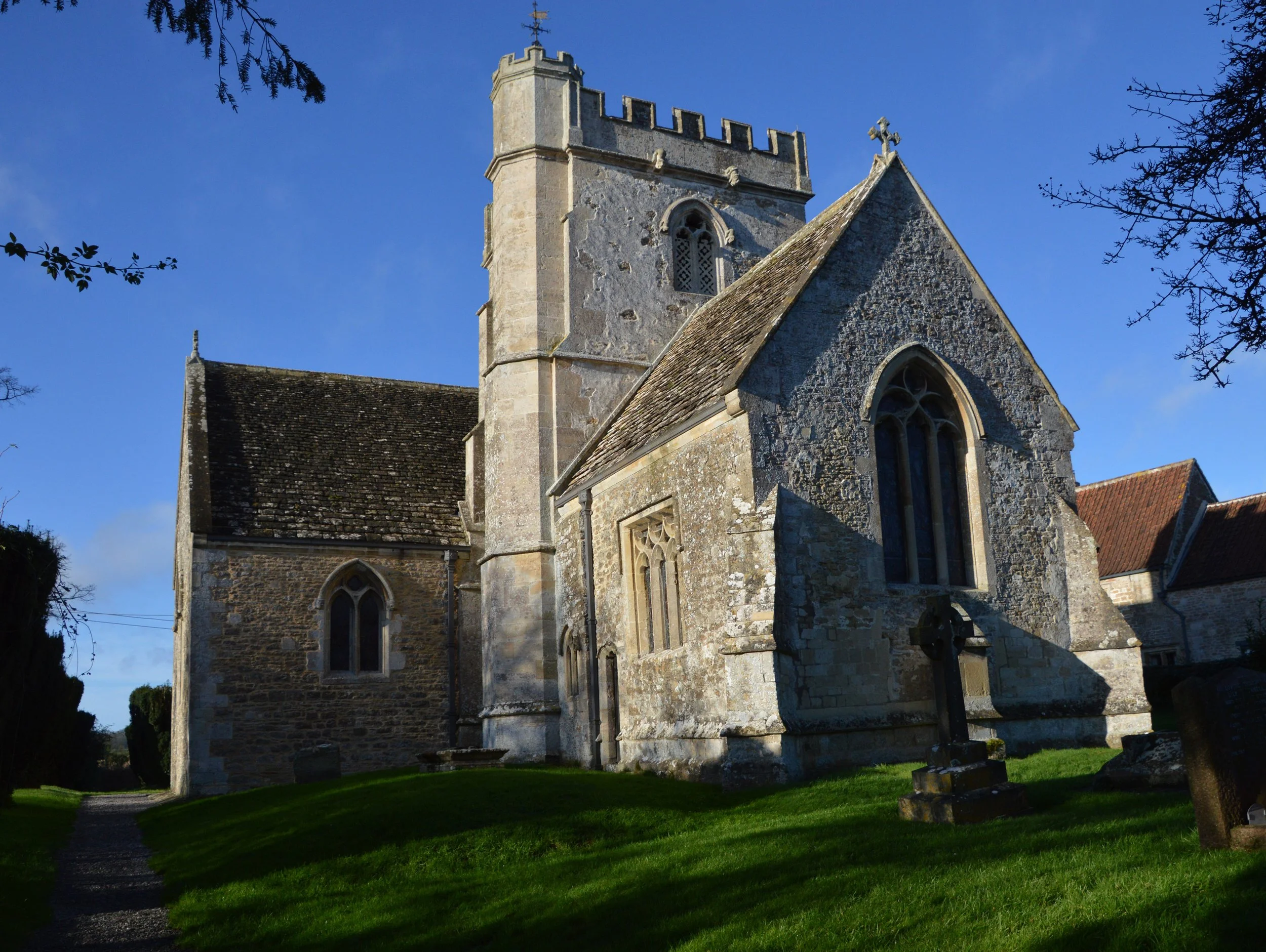  LULLINGTON CHURCH -  
All Saints Church at Lullington has fine Norman stonemasonry and stands firmly amidst the traditional cottages of the village.
