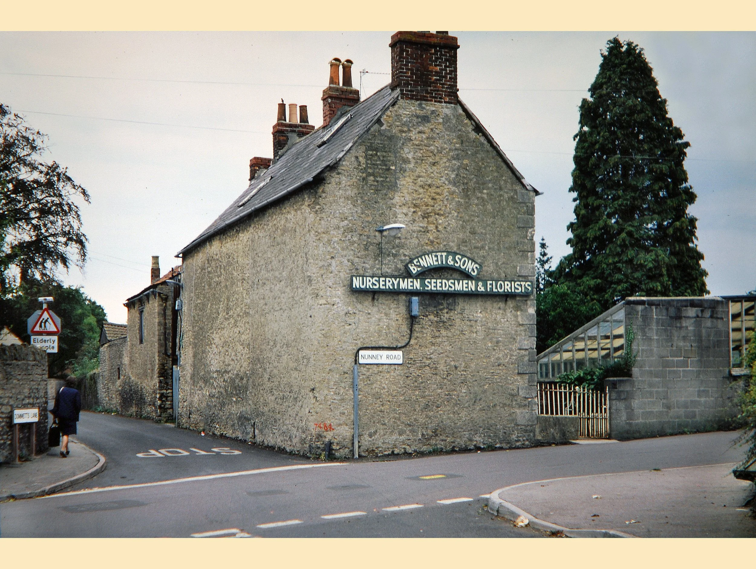  BENNETT & SONS NURSERIES -  
Bennett's nurseries, on the corner of Dommetts Lane and Nunney Road, was replaced with a retirement home which has also now been replaced with modern housing.
