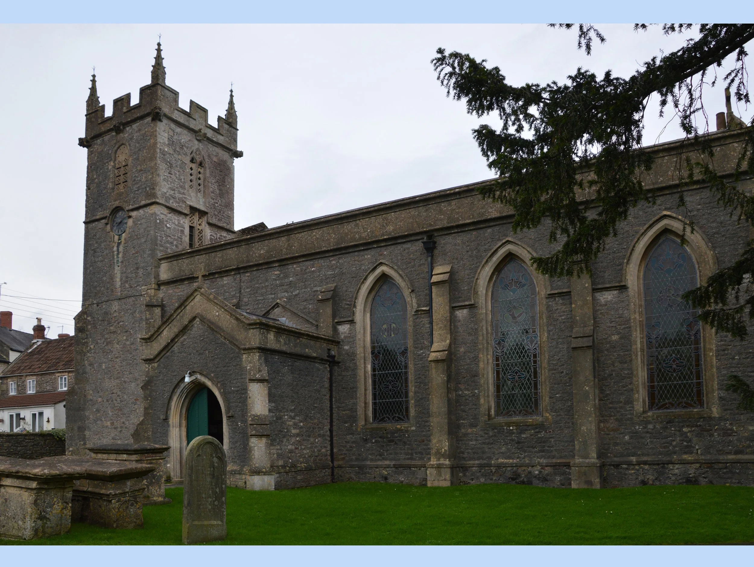  STOKE ST MICHAEL CHURCH -  
The parish church of Stoke St Michael (or Stoke Lane) is also called the Church of St Michael with a tower dating from c1400. The remainder of the building dates from 1838.
