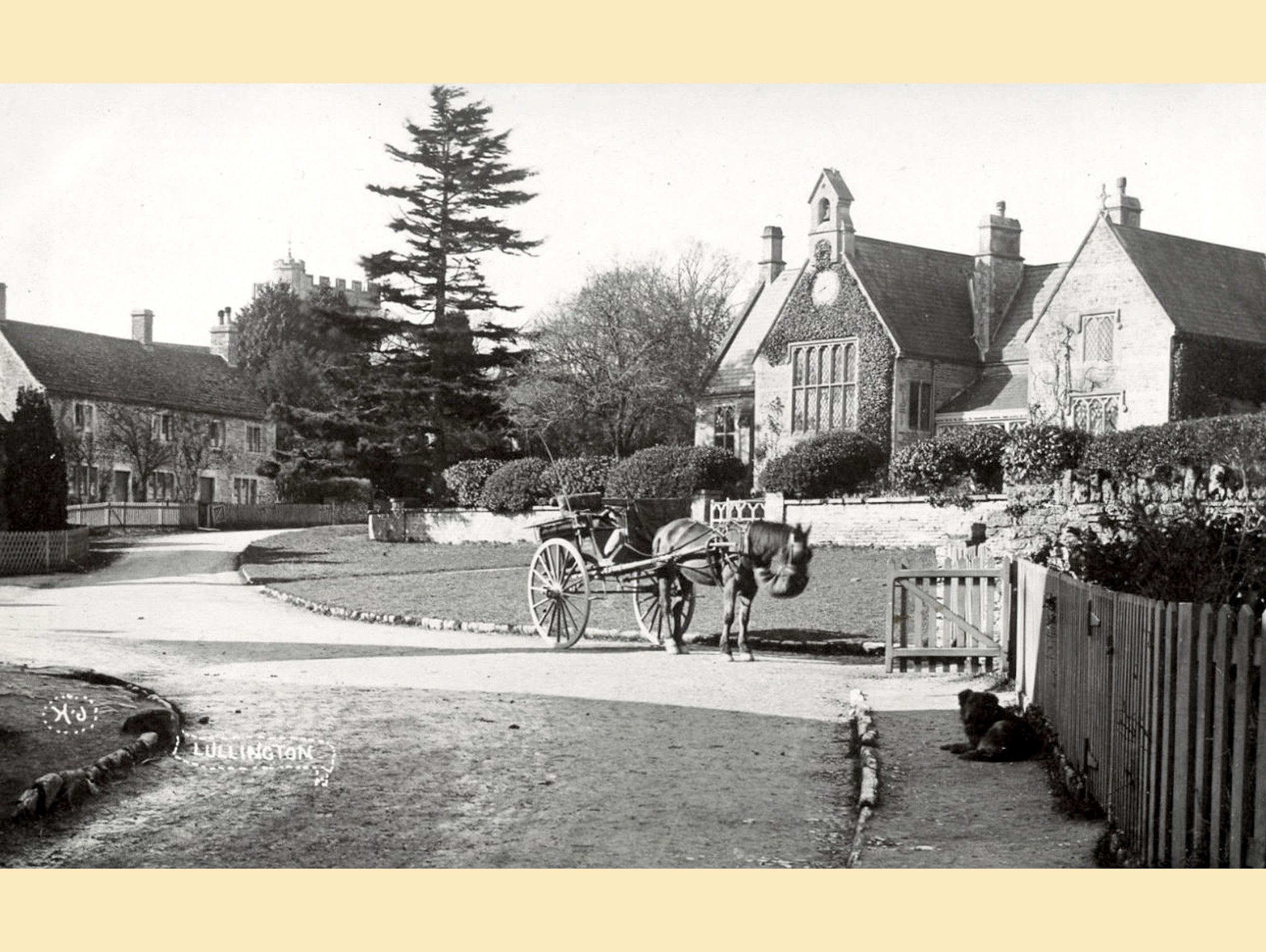  LULLINGTON -  
Lullington is a village and civil parish just across the Mells River from Beckington and 2.5 miles northeast of Frome. Before the Norman Conquest the estate belonged to King Harold, later passing to Longleat Priory and after the Disso