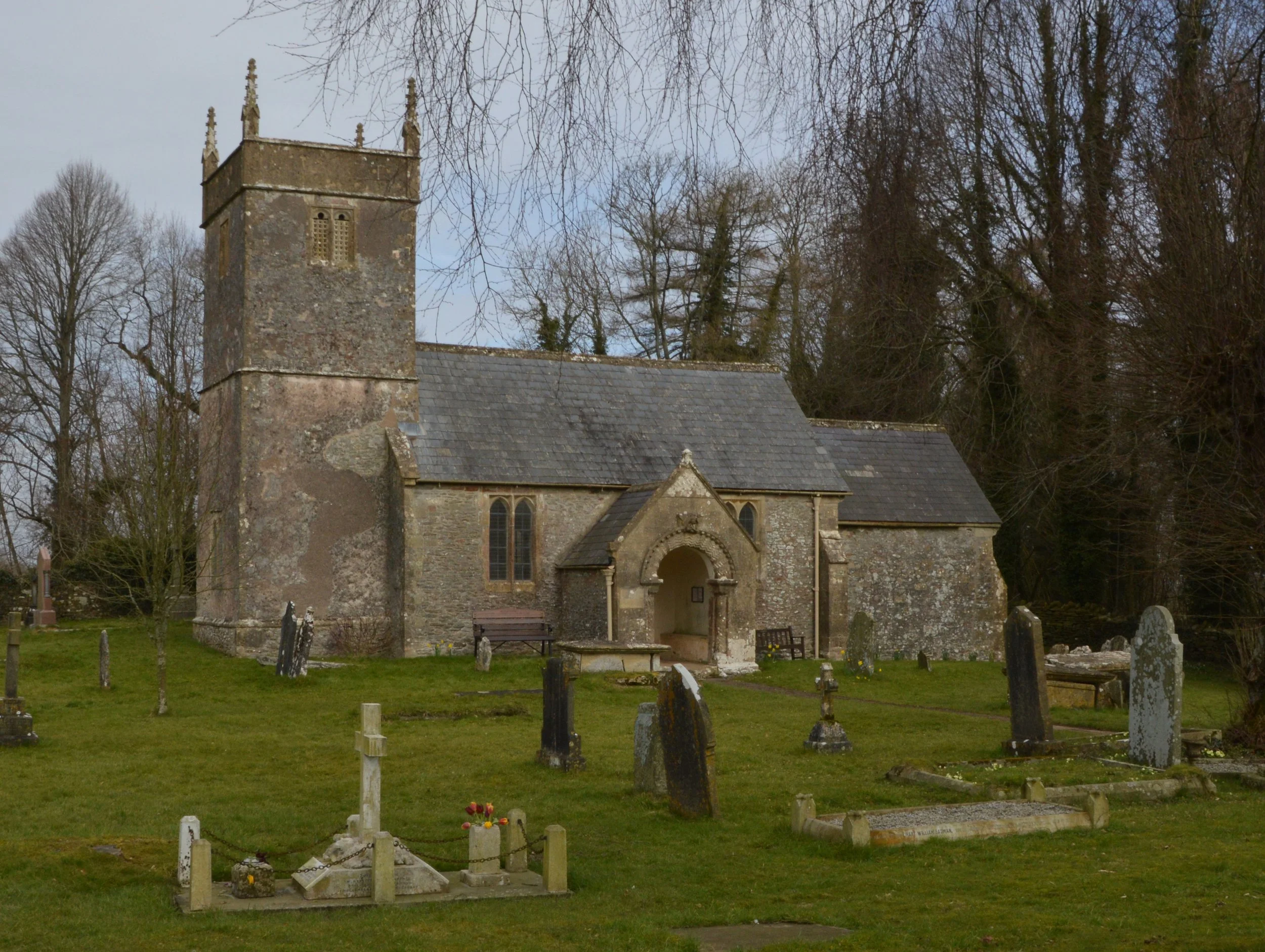  HOLCOMBE CHURCH -  
The old church of St Andrew has late Saxon, early Norman origins and was rebuilt in the 16th century.
