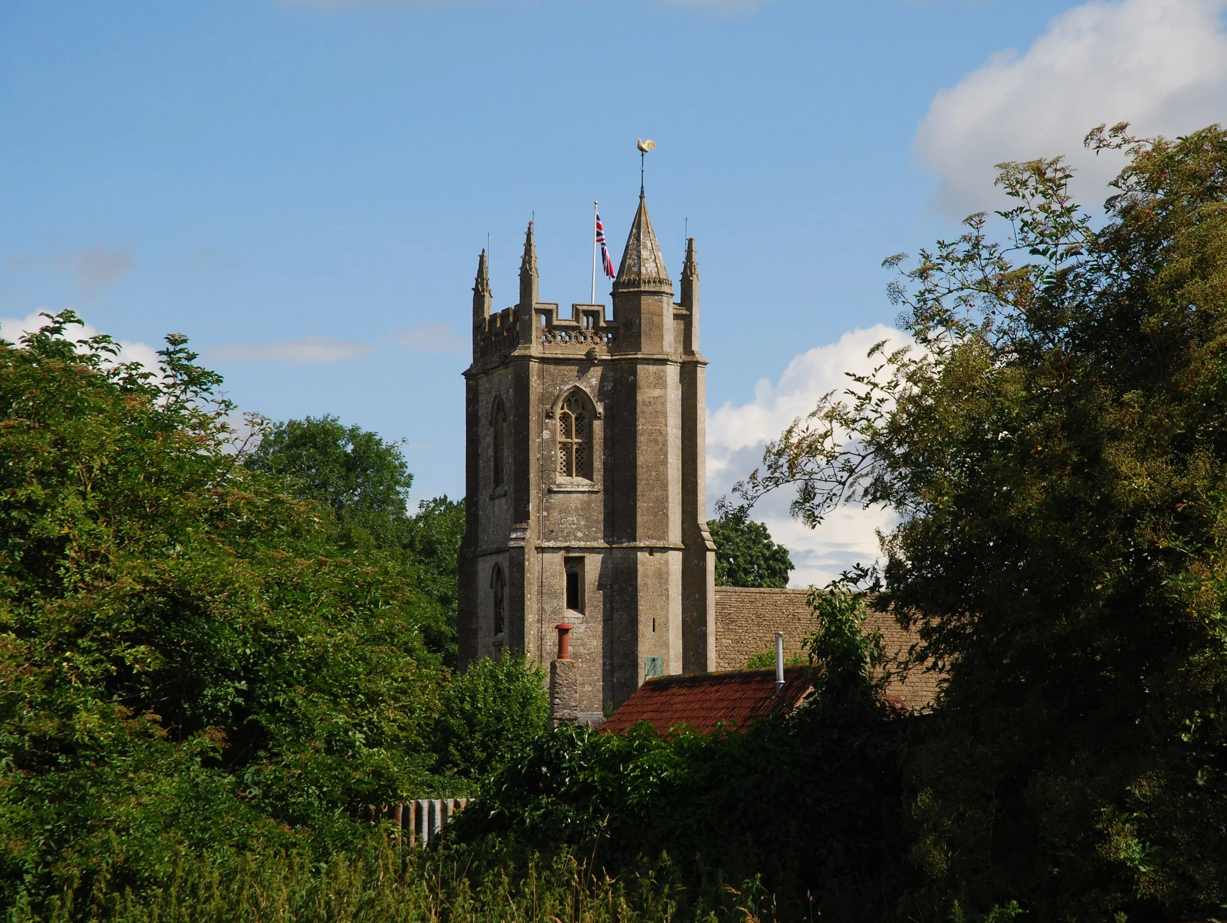  NUNNEY CHURCH -  
Sited opposite the famous Nunney Castle is the Church of All Saints dating from the 12th century.
