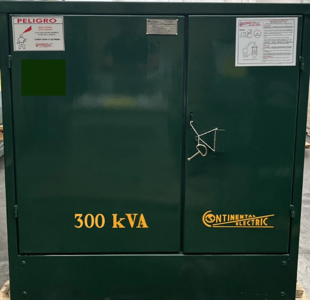Transformador Continental Electric 300 Kva Pedestal Trifásico 34500 440/254