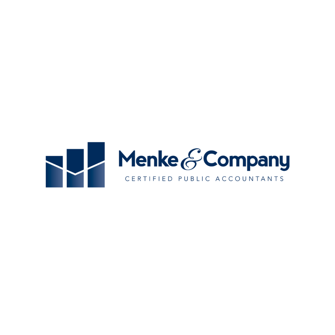 Menke & Company logo with stylized bar chart and text 'Certified Public Accountants' in blue.
