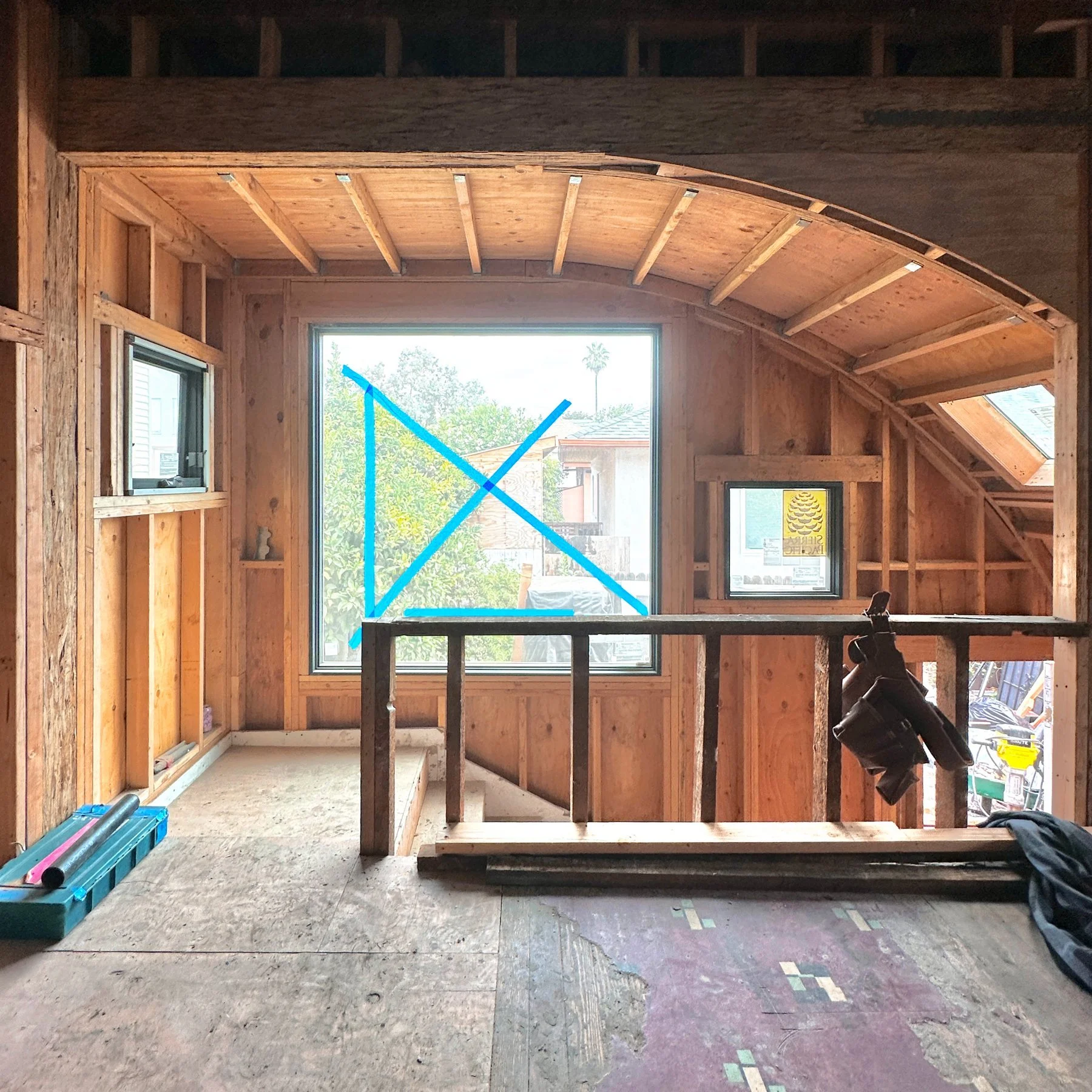 Temescal Kitchen / Landscape — Construction progress. Construction: Percho’s Construction. Architecture & imagery: Haddock Studio.