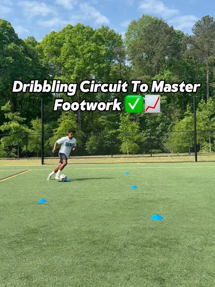 Dribbling Circuit To Master You&rsquo;re 🫵🏽 Footwork 
.
.
Like and Follow For More @rousefootball ✅✅
.
#dribbling #master #fyp #viral #soccer