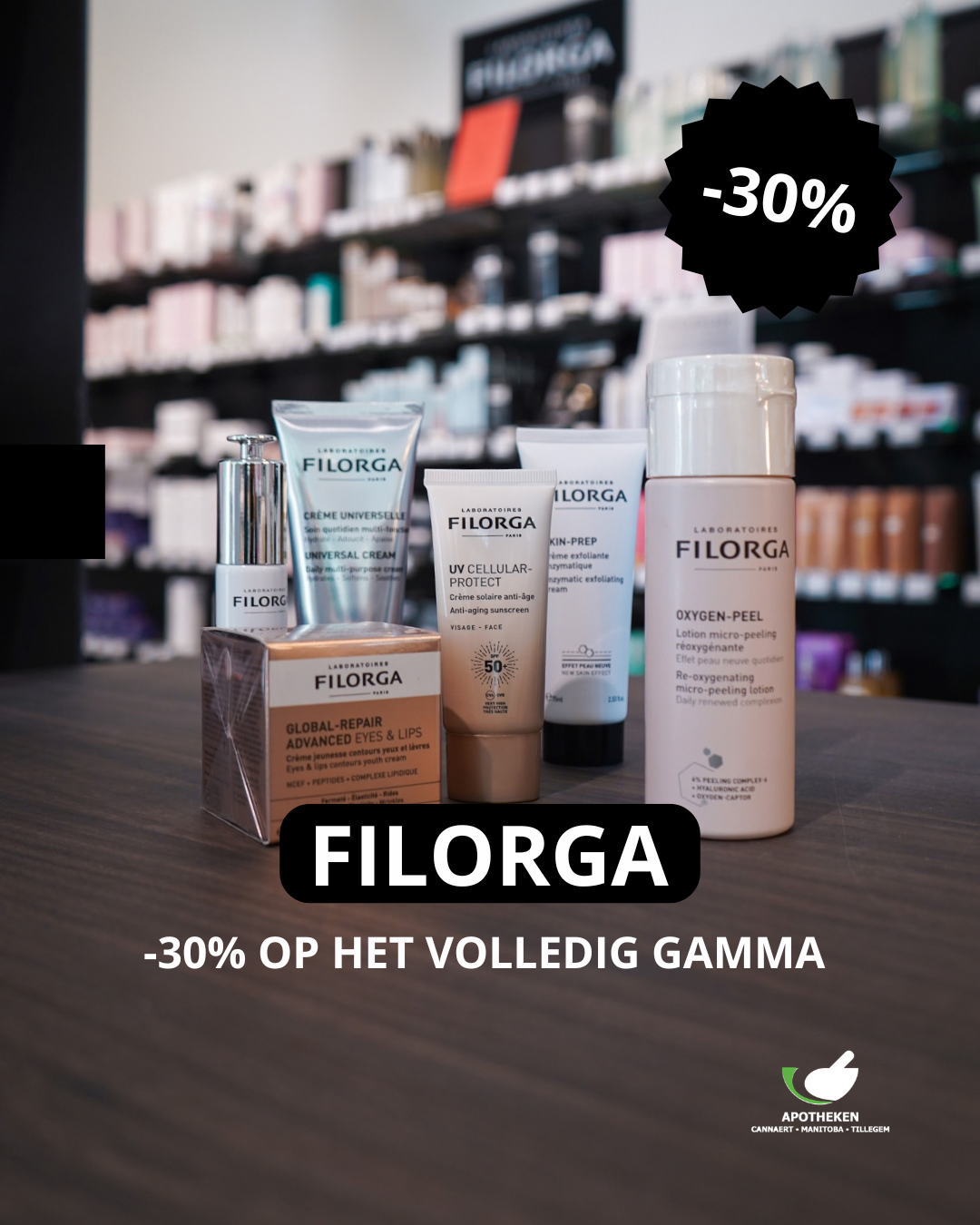 Filorga – 30% korting op het volledige gamma