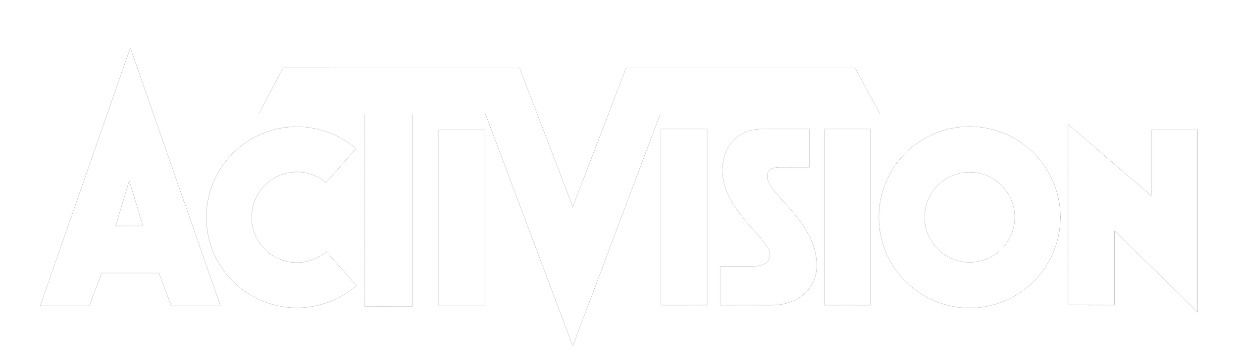 The word 'Activision' in bold white letters on a black background.