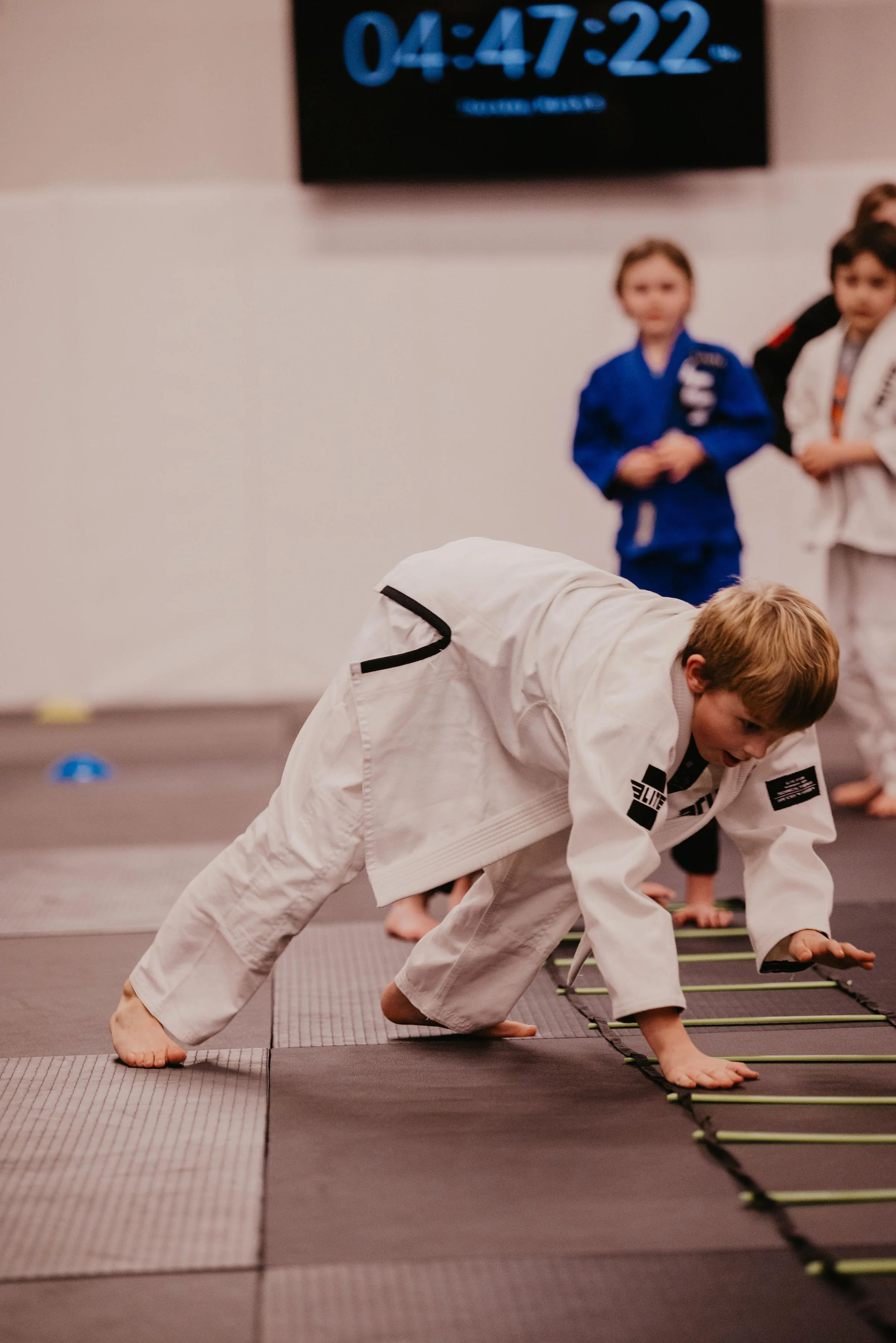 Jiu jitsu boy training at the brick chehalis bjj
