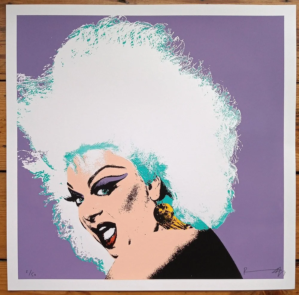 "Divine (lilac edition)" limited edition screenprint by Richard Pendry