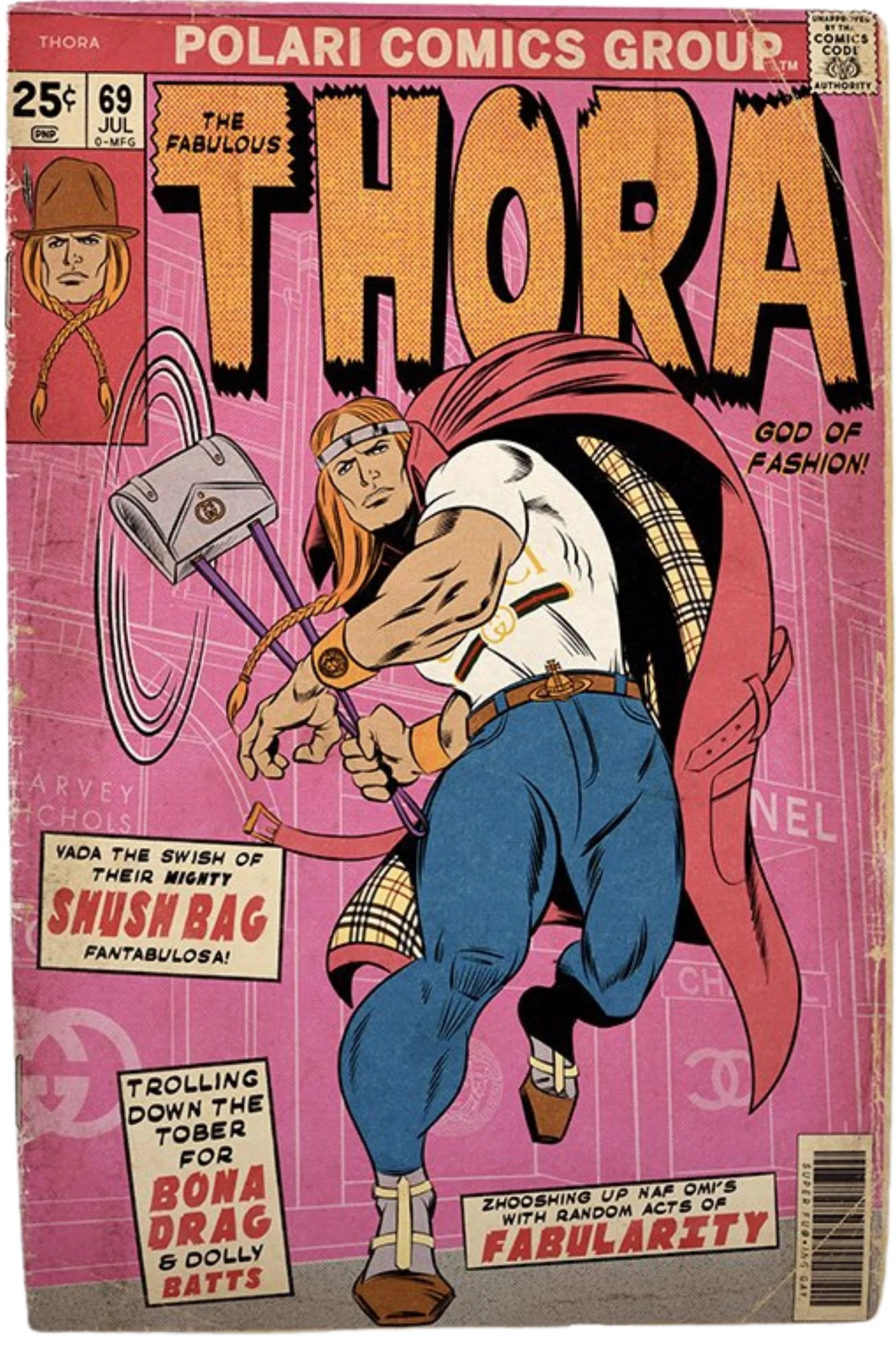 "Thora" limited edition giclee print by Villain