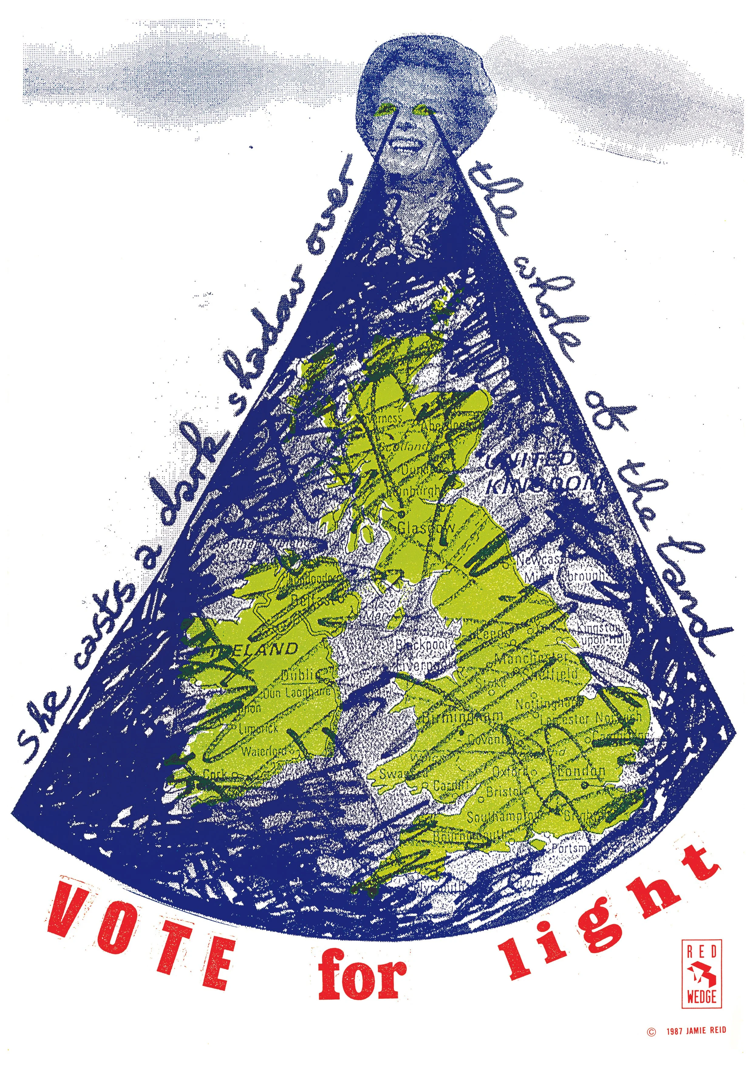 "Vote for Light" Giclee Print by Jamie Reid