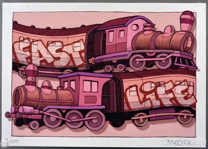 "Fast Life" Limited edition giclee print by Oddhouse