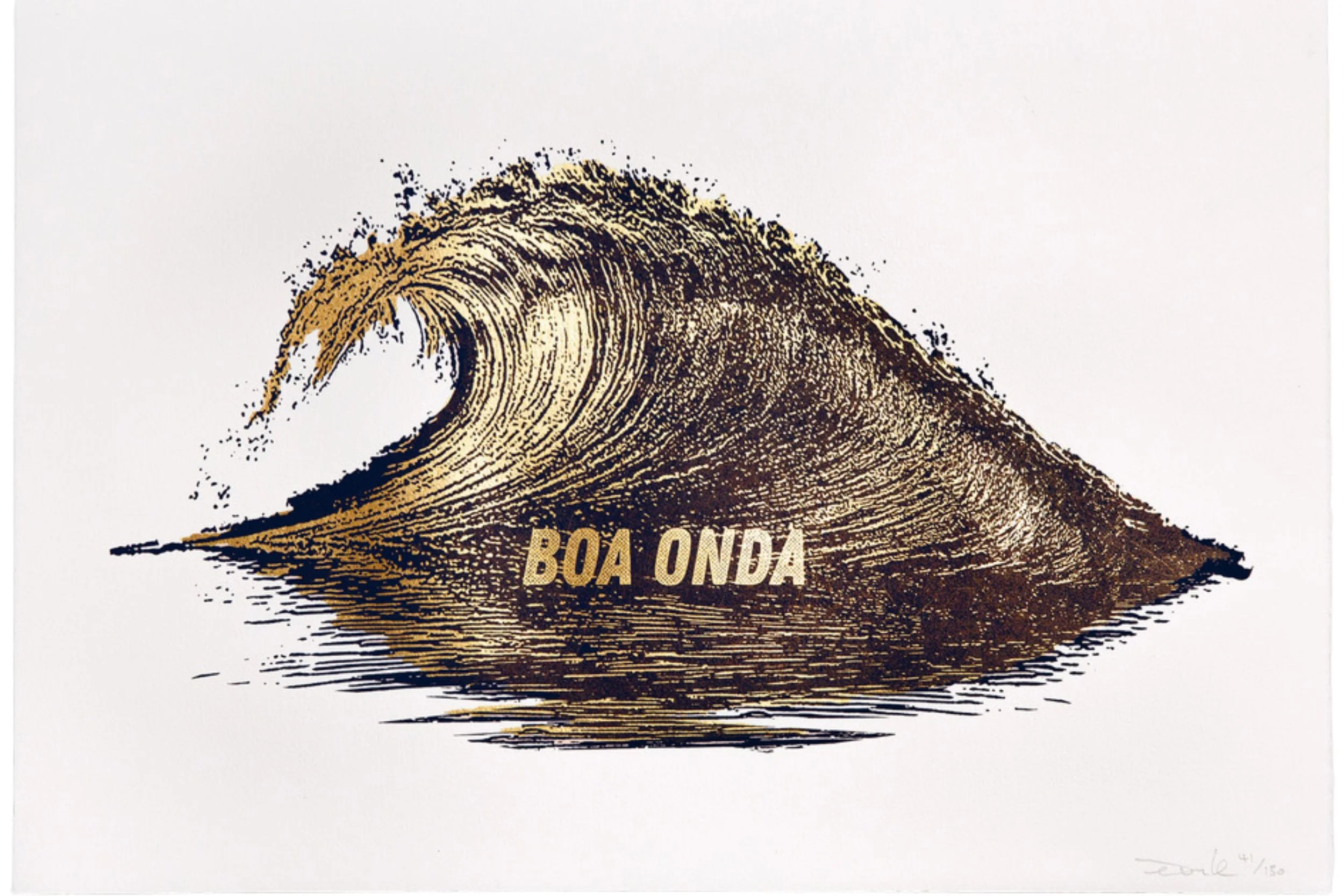 "Boa Onda (Good Wave)" limited edition screenprint by Donk