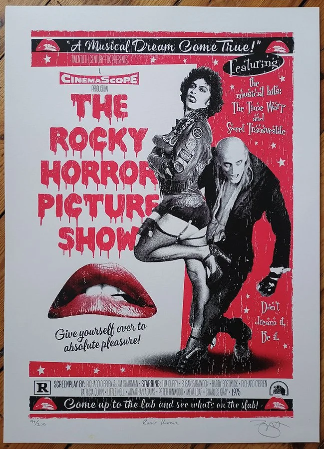 "Rocky Horror" screenprint by Barry Bulsara