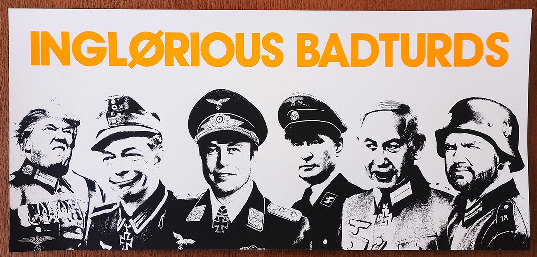 Inglorious Badturds Limited Edition Screen Print by Grow Up