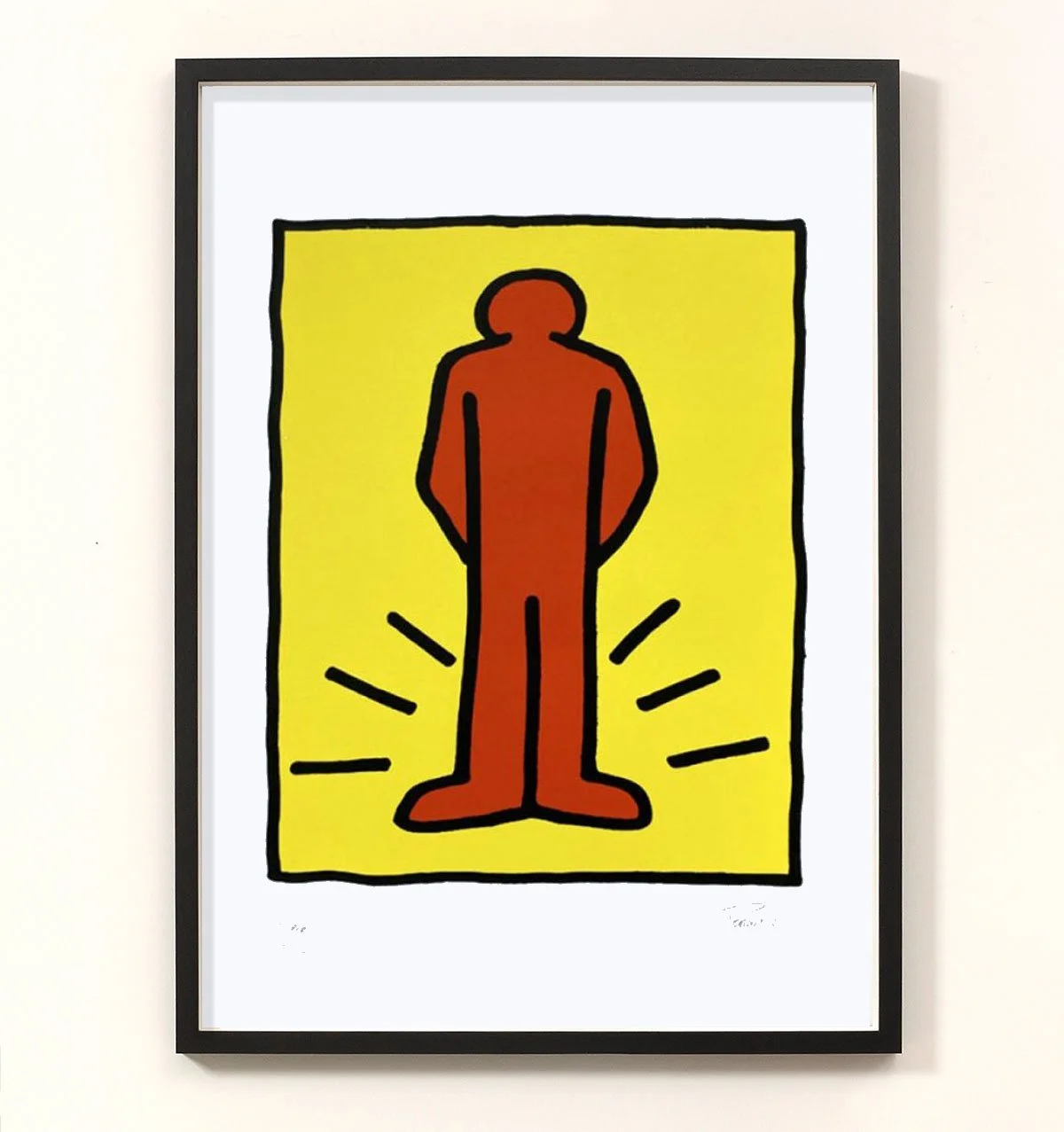 "Keith Takes a Piss" limited edition screenprint by Mark Perronet