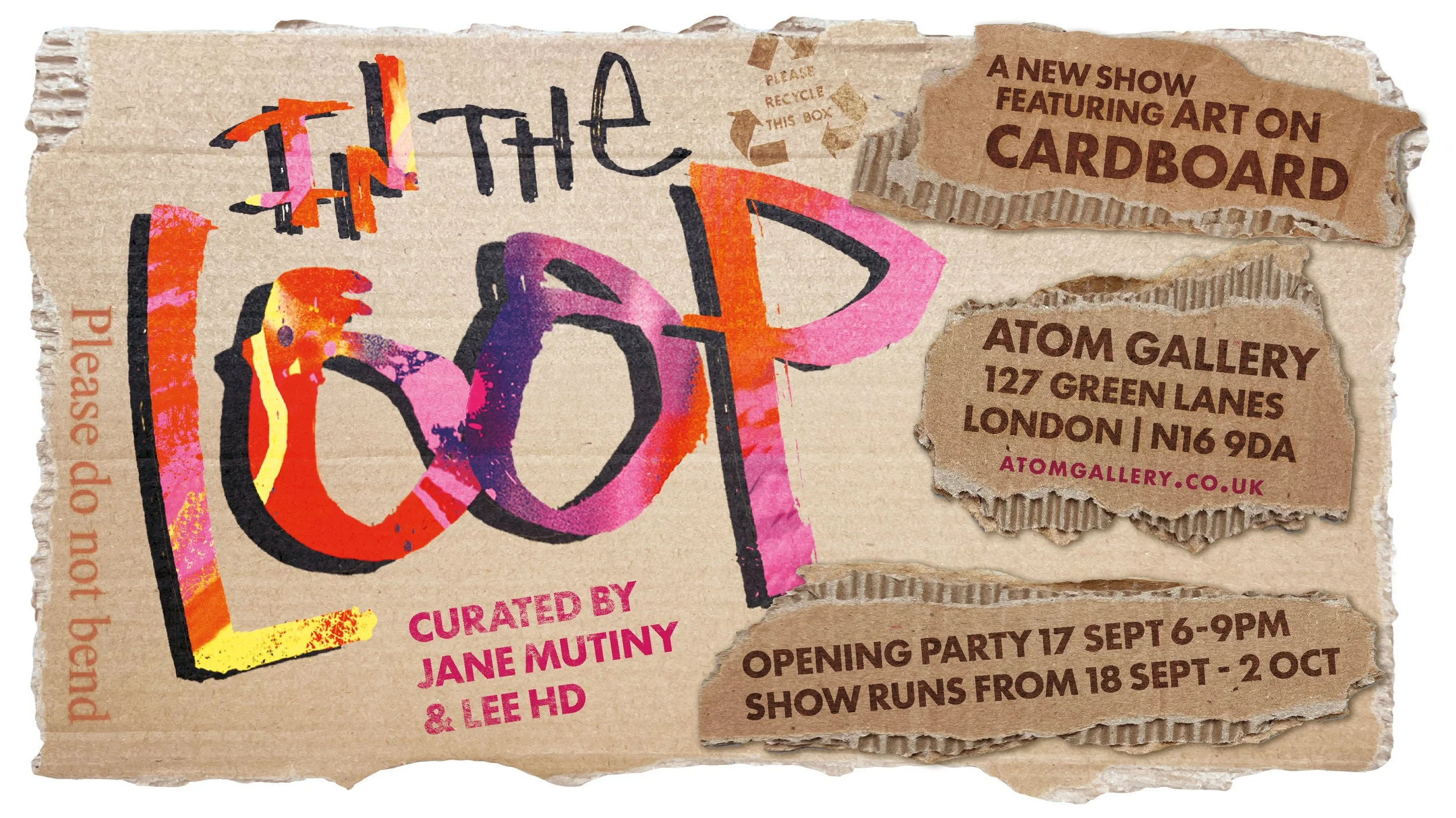 Upcoming exhibition In The loop at Atom Galleru