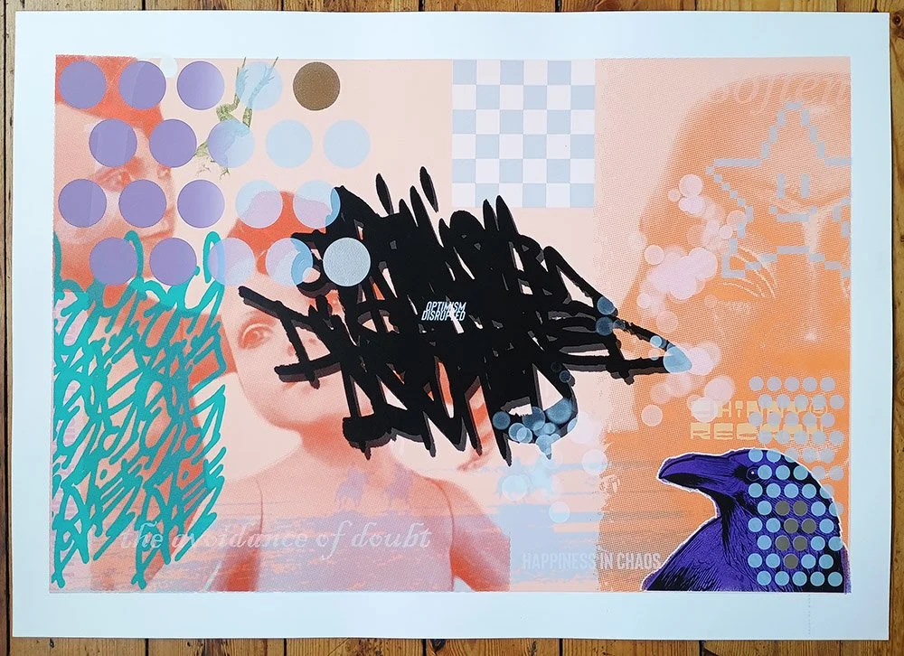 "Chinny Reckon" limited edition screenprint by Richard Pendry