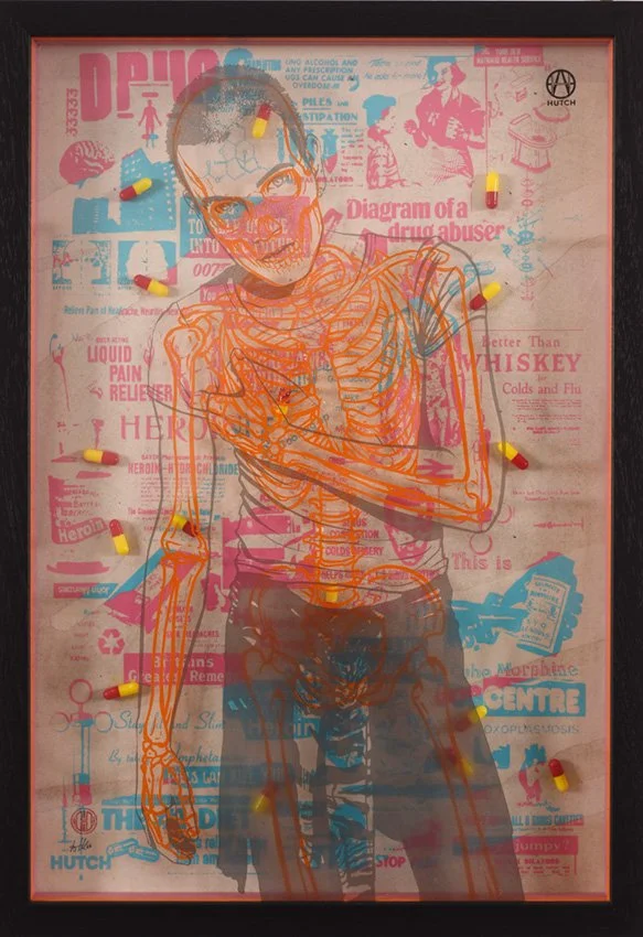 "Renton’s Bones" Original Trainspotting artwork by Hutch