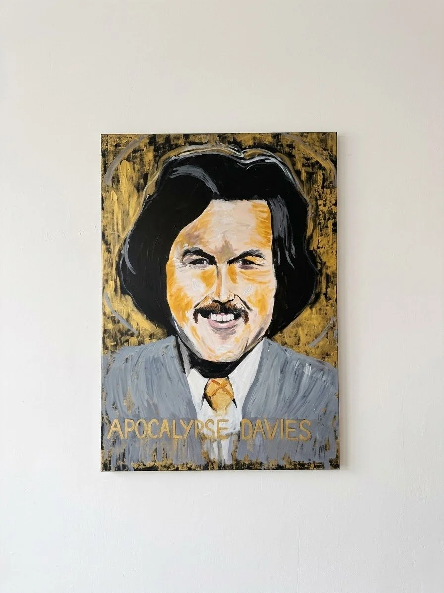 "Apocalypse Davies" Original painting by Luke Haines