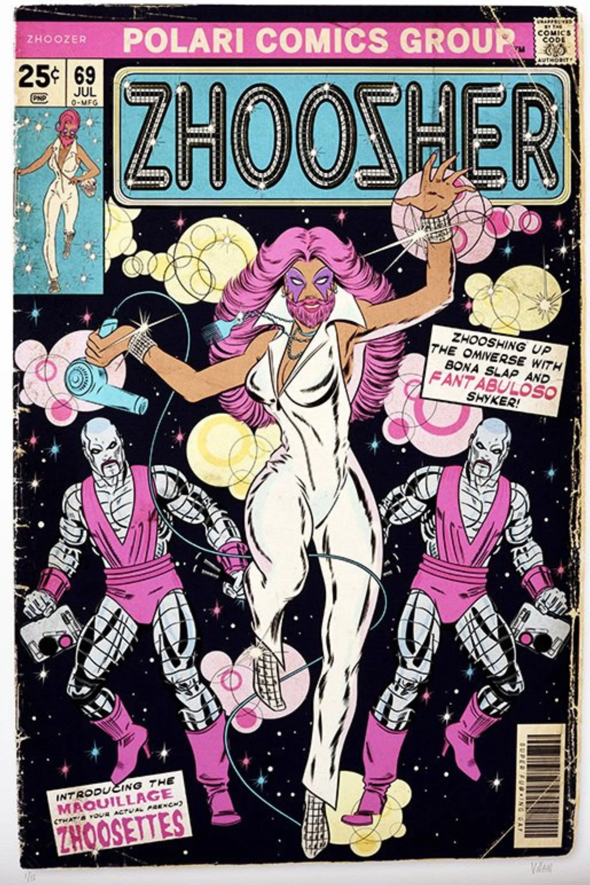 "The Zhoosher" limited edition giclee print by Villain