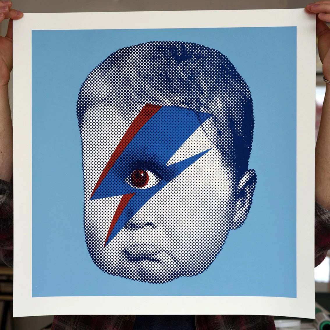 "Bowie Baby Cyclops" limited edition screenprint by Mr Edwards