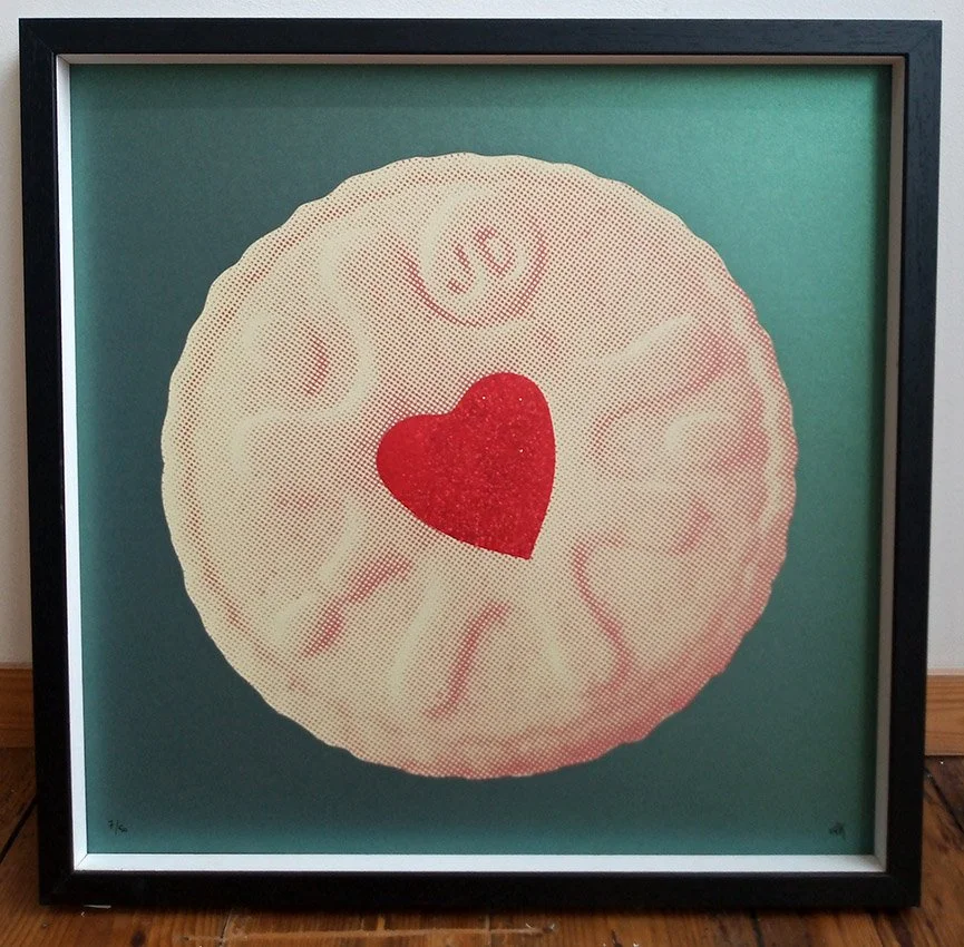 "Jammie Dodger" limited edition screenprint by Neil van der Knutsen