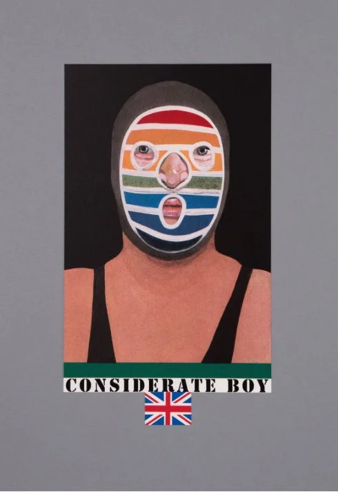 “Considerate Boy” from the Wrestlers Set, Limited Edition Screenprint by Sir Peter Blake