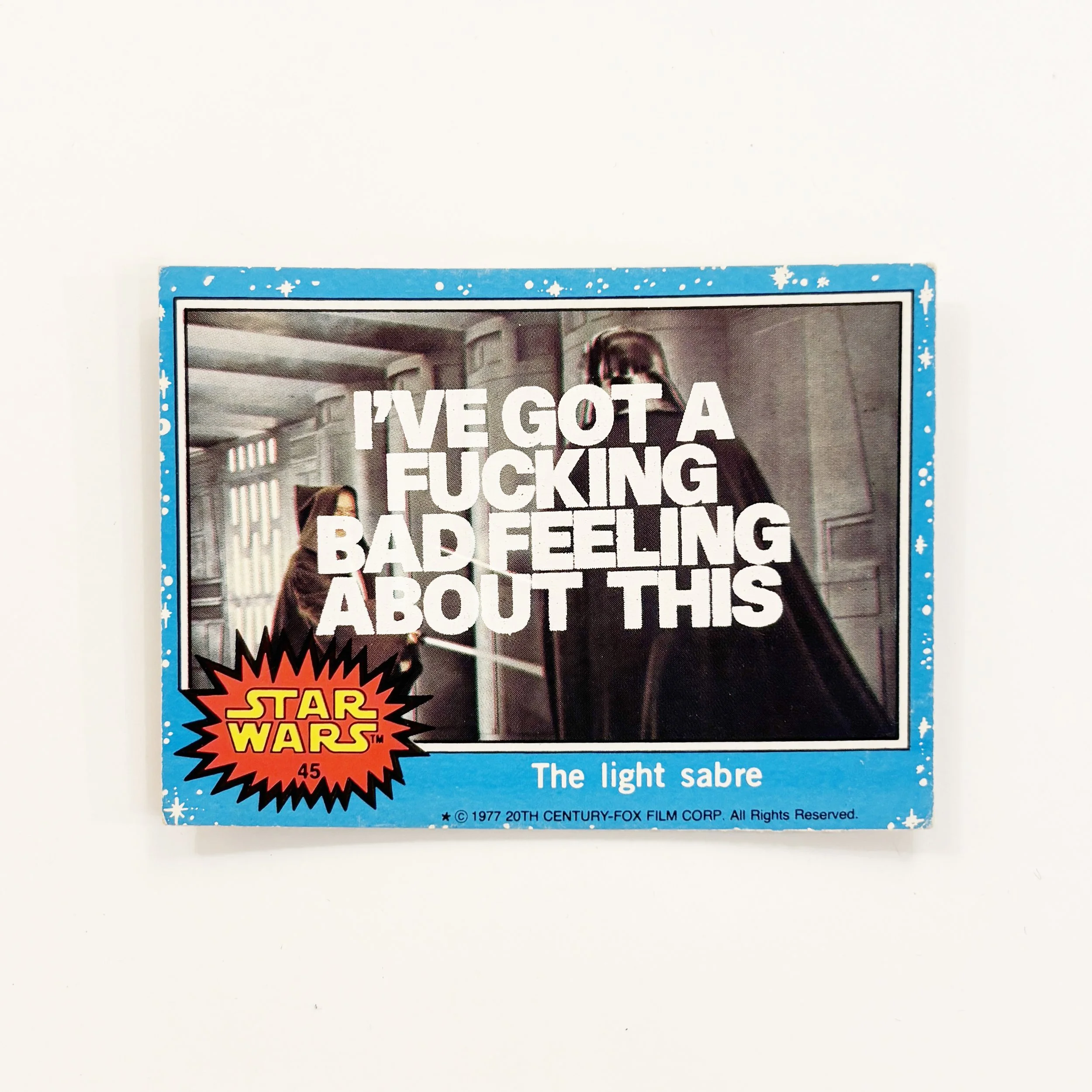Fucking bad feeling – Topps Blue 45 .jpg
