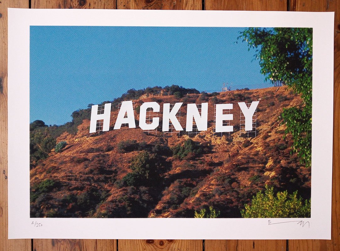 "Hackneywood" screenprint by Richard Pendry