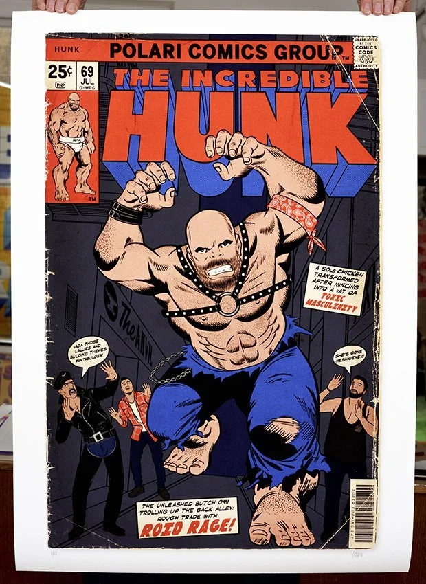 "The Incredible Hunk" limited edition print by Villain