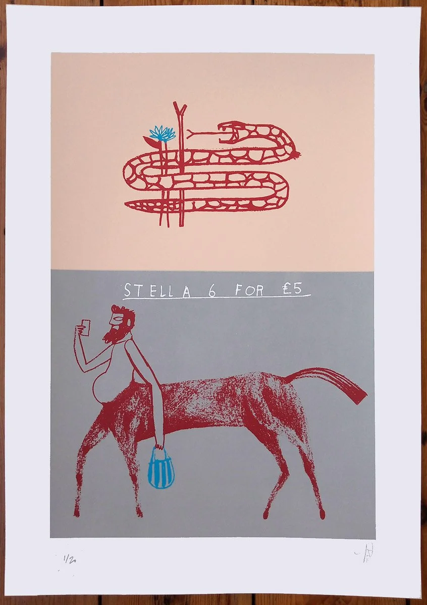 "Stella" limited edition screenprint by David Bray
