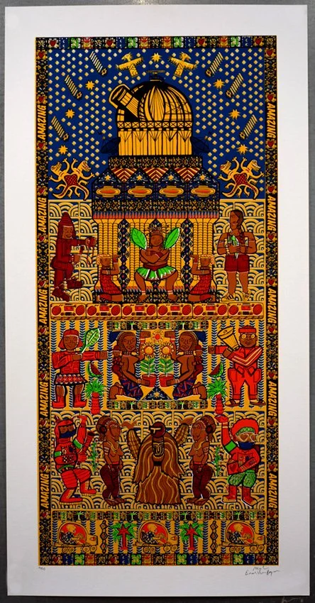 "Yoruba Style" limited edition screenprint by Charlie Evaristo-Boyce