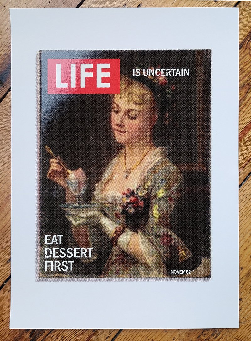 "Life is uncertain" limited edition art print by Richard Pendry