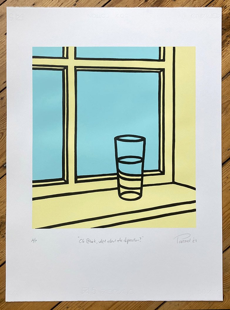 "Oh Patrick..." limited edition screenprint by Mark Perronet