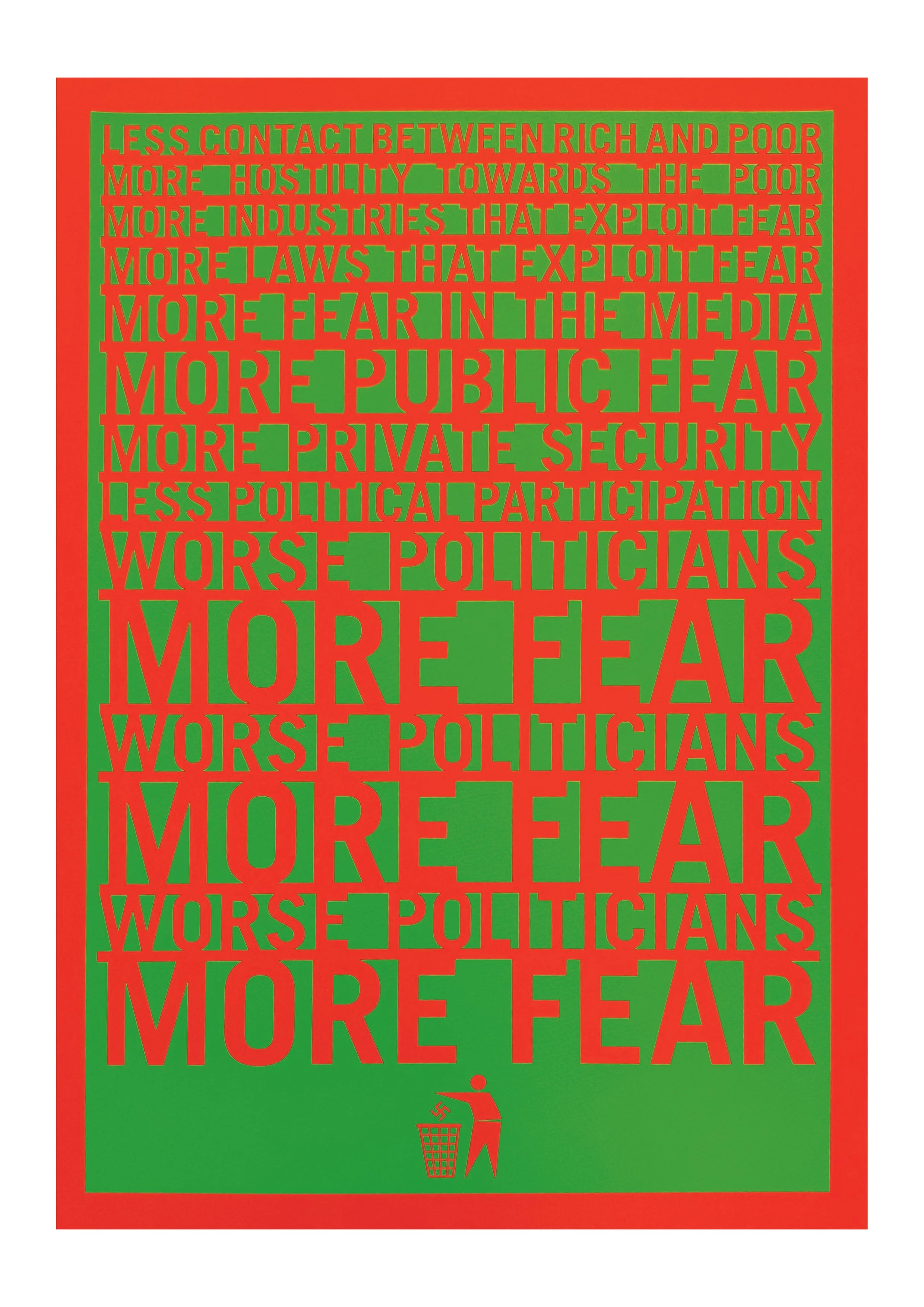 "More Fear" Screenprint by Stanley Donwood