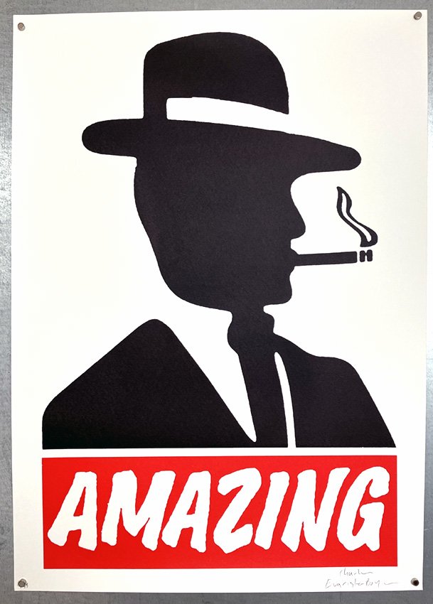 "Smoking Amazing" limited edition screenprint by Charlie Evaristo-Boyce