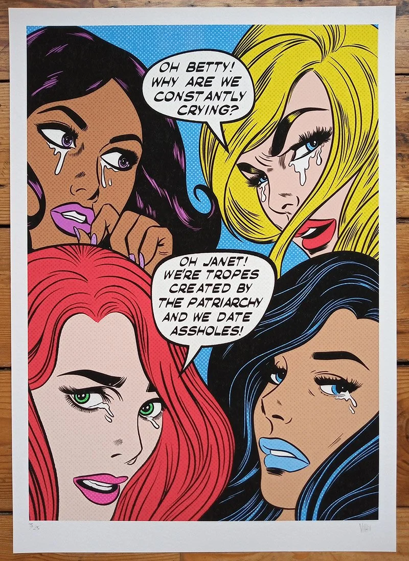 "Betty" limited edition archival giclee print by Villain