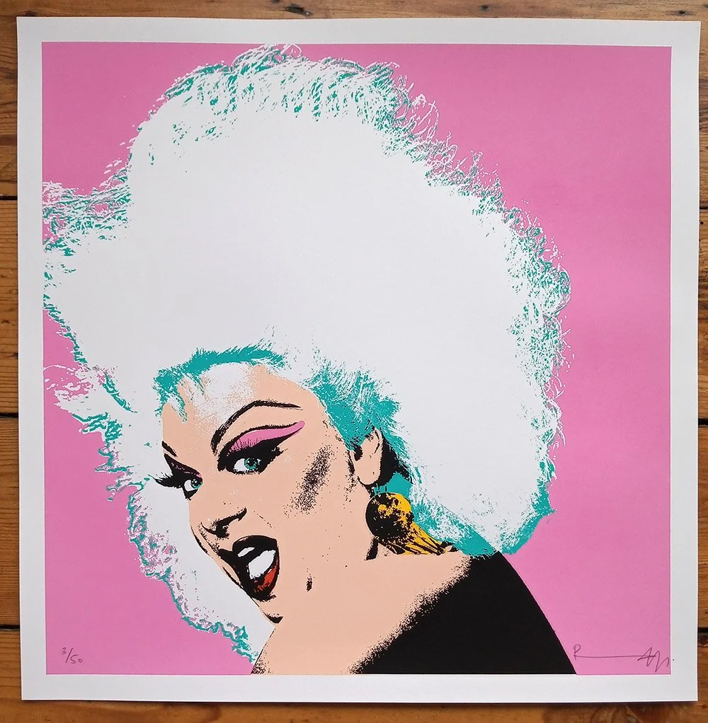 "Divine (pink edition)" limited edition screenprint by Richard Pendry