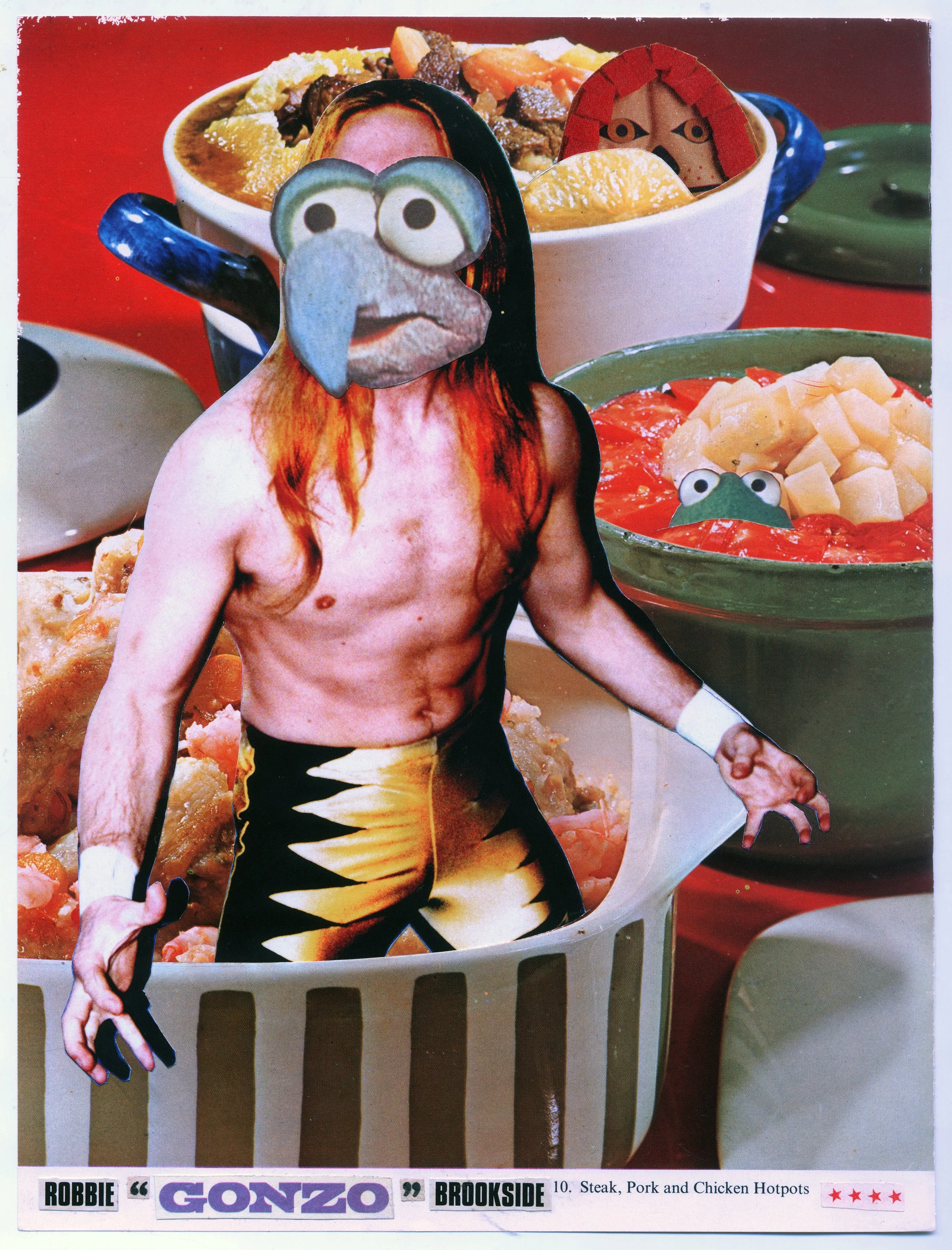 "Robbie "Gonzo" Brookside" Original collage by Matt Littler