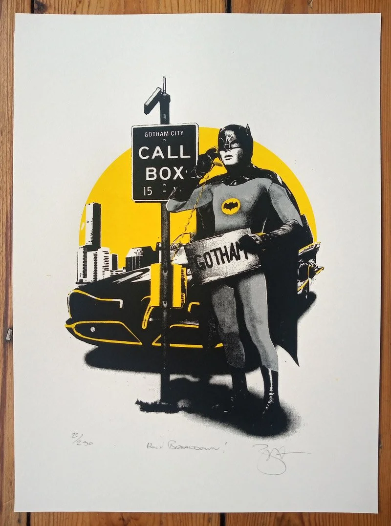 "Holy Breakdown" limited edition screenprint by Barry D Bulsara